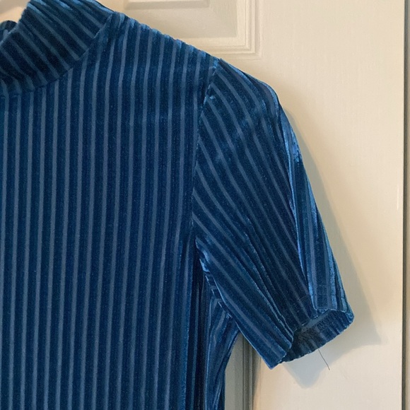 💙 Jolie robe bleue côtelée - Picture 4 of 6